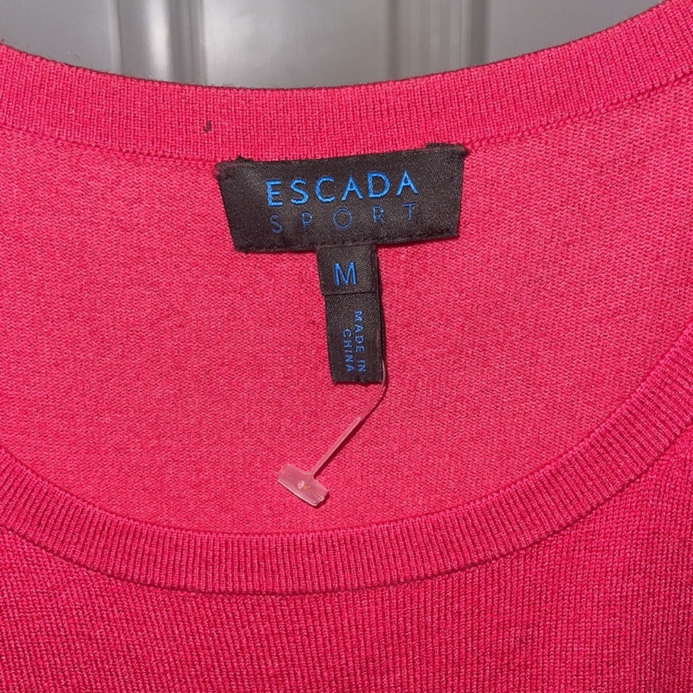 Escada Raspberry Sweater Shell - image 2